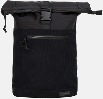 New Rebels New York rugzak rolltop 13 inch zwart
