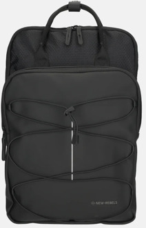 New Rebels Trondheim rugzak 15 inch black Zwart