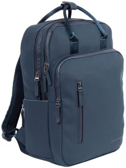New Rebels William Laptop Backpack 15.6" navy Blauw - H 44 x B 28 x D 16 cm