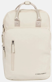New Rebels William rugzak 15.6 inch fel beige