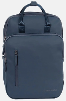 New Rebels William rugzak 15.6 inch navy Blauw