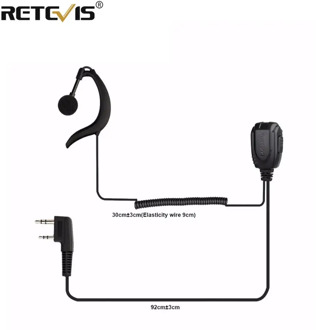 New Retevis C type earpiece Walkie Talkie Headset For Retevis RT23 Two Way Radio J9122A