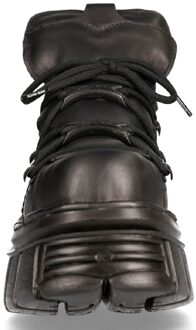 New Rock 106N-S52 TORENSCHOENEN metalen zwart lederen biker punk gotische laarzen - EU 38