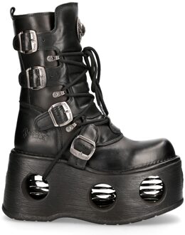 New Rock metalen zwart lederen Neptuno gotische laarzen-373-S2 - EU 40