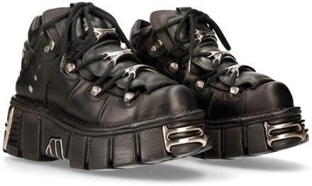 New Rock zwarte gotische enkellaarzen-106-S1 - EU 44