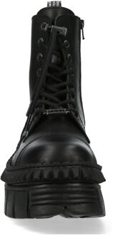 New Rock zwarte leren laarzen-WALL083CCT-S6 - EU 42