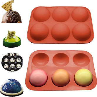 New Semi Sphere Chocolate Sphere Mold Half Ball Mold Hemisphere Shape Silicone Cake Mousse Dessert Baking Pastry Bakeware