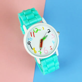 New Silicone Children Watches digital Fashion Pencil pointer Kids Watches Quartz Boys Girl's Women All-Match WristWatch