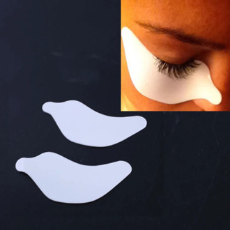 New Silicone White Reusable Soft Under Eye Pad Patch for Eyelash Extension Application Makeup Tool
