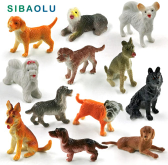 New Simulation Farm Poultry Small Pet Cat Dog figurine Animal model Diy home decor miniature fairy garden decoration accessories