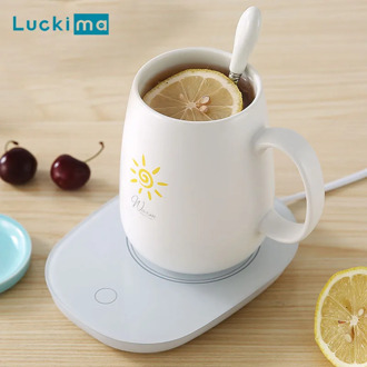 New Smart Coffee Mug Cup Warmer Pad Gravity Switch for Office Home Use Constant Temperature Plate for Water Milk Tea Best Gift