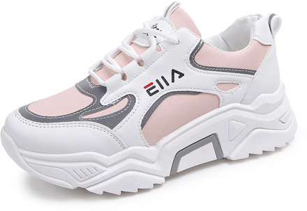 New Sneakers Women 2020 Breathable Mesh Casual Shoes Female Fashion Sneaker Lace Up High Leisure Women Vulcanize Shoe Platform