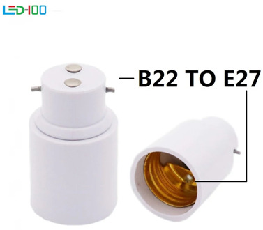 NEW socket adapter B22 to E27 Screw Socket LED Halogen Light Bulb Lamp Holder Converter Adapter