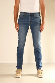 New-Star Lincoln heren tapered-fit jeans stone used Blauw - 29-32