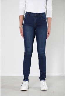 New-Star New orlean dames slim-fit jeans dark used - maat 36-32 Blauw