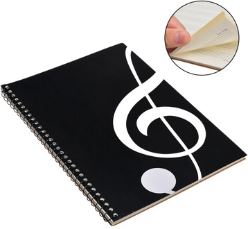 New Style 100 Pages Blank Music Score Manuscript Book Writing Stave Notebook Black A4 50 Sheets Piano Note Book Accessories