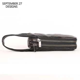 New Style Clutch Bag Men Genuine Leather Male Organizer Long Wallets Top-end 100% Cowhide Phone Purses Double Zipper Money Bag