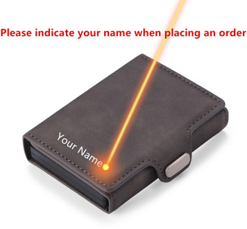 New style men rfid anti-theft brush 2 and 1 combo magnetic wallet