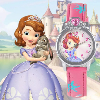 New Style Princess Elsa Child Watches Cartoon Anna Crystal Princess Kids Watch For Girls Student Children Clock Wrist Watches