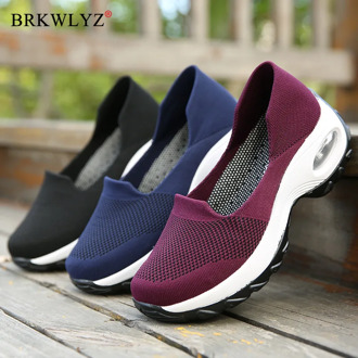 New Summer Sneakers Ladies Ladies Lightweight Sneakers Ladies Breathable Mesh Casual Flat Shoes Ladies Loafers Moccasins