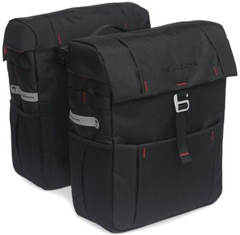 New Tas newlooxs vigo double racktime black Zwart