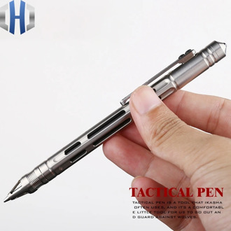 New Titanium Tactical Pen Push-on Student Pencil Mechanical Pencil Signature Pen Gun Bolt Pen