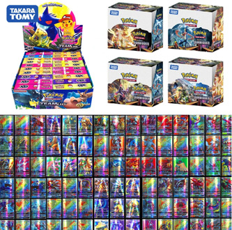 New TOMY POKEMON Card English French Version Pokemons toys Battle Collection battle Game GX Tag Team Shining TAG Card