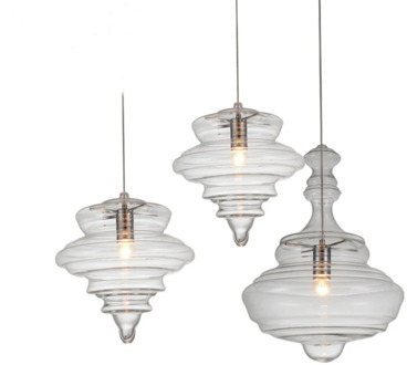 New Transparent Glass Dining Room Led Pendant Lights Vintage Living room Restaurant Hall Pendant Lamp Loft Deco Hanging Lamp