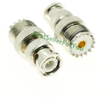 New UHF SO-239 Female SO-239 SO239 Plug To BNC Male Jack RF Adapter Connector PL259