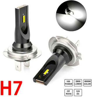 New Upgrade!!! 2pcs H7 LED fog light conversion kit bulb high power 6000k 100w headlight light bulb Wholesale Quick delivery CSV