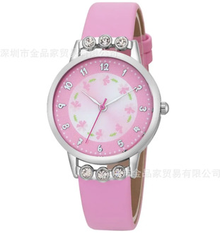 New watch women kids children girls ladies quartz diamond wristwatch rosette flower watches montre Relogio kol saati Clock