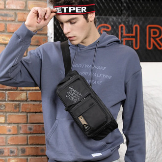 New Waterproof Nylon Waist Bag For Men Multi-function Anti-theft Belt Fanny Pack Trend Messenger Shoulder Bags Male Chest Pocket