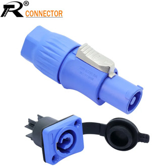 New Waterproof SpeakON Male Plug PowerCON Type A NAC3FCA+NAC3MPA-1 Chassis Plug Panel adapter 4 Pin Powercon Speaker Connector