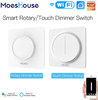 New WiFi Smart Rotary/Touch Light Dimmer Switch Smart Life/Tuya APP Remote Control Works with Alexa Google Voice Assistants EU