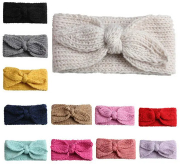 New Winter Autumn Baby Hat Soft Elastic Cotton Newborn Hat Kids Cap Knit Girls Hats Toddler Bow Headband Hair Band Head Wrap