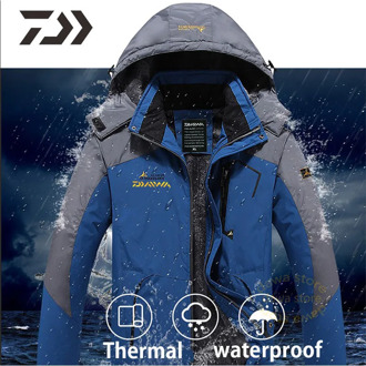 New Winter Fishing Clothes for Me Jacket Waterproof Thermal Fishing Wear Windproof Zipper Fly Multi-Pocket Fishing Shirt