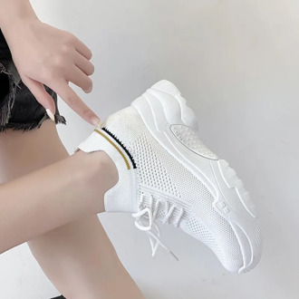 NEW Women Chunky Sneakers Platform Spring Shoes Woman Casual Footwear Female Pink Sneaker Dames Dad Shoes Trainers Basket Femme