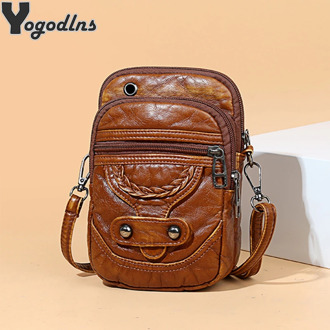 New Women Crossbody Bag High Quality PU Leather Mini Shoulder Bags For Female Vintage Messenger Bags Bolsa Handbag Purse