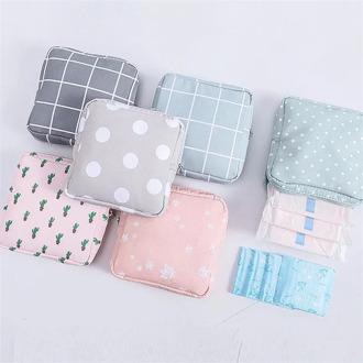 New Women Girl Sanitary Pad Pouch Napkin Towel Storage Bag Credit Card Holder Coin Purse Cosmetics Headphone Case Sanitary Pouch