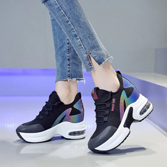 New women's Sports Shoes High Quality Leather Air Damping Casual Shoes non-slip women's Shoes