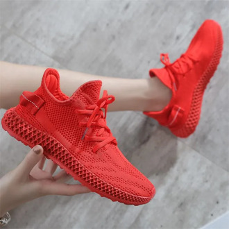 New women shoes candy color mesh comfortable light casual leisure flying woven technology mesh feminism sneakers
