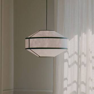 New Works hanglamp Kite, Ø 55 cm, wit / zwart, 3-lamps. wit, zwart