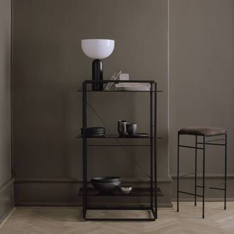 New Works Kizu Large tafellamp, zwart zwart, wit