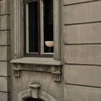 New Works Kizu Small tafellamp Rosso Levanto donkerrood, wit