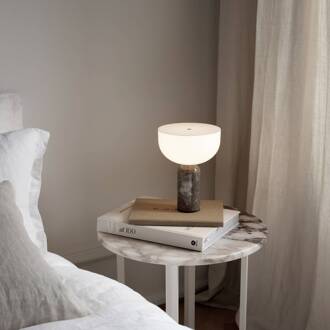 New Works Kizu tafellamp Gris du Marais, oplaadbaar grijs, wit