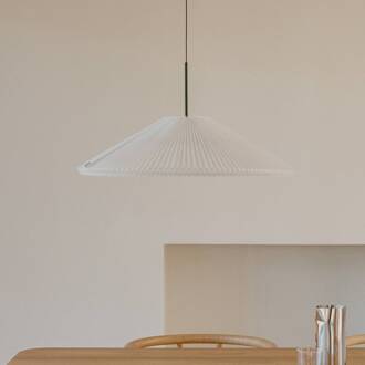 New Works LED hanglamp Nebra, Ø 70 cm, wit, aanpasbaar wit, zwart
