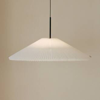 New Works LED hanglamp Nebra, Ø 90 cm, wit, aanpasbaar wit, zwart