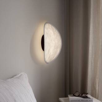 New Works LED wandlamp Tense, wit / zwart, Ø 35 cm wit. zwart