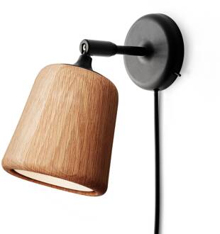 New Works Material Original wandlamp eiken natuur bruin