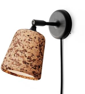 New Works Material Original wandlamp kurk gemixt bruin